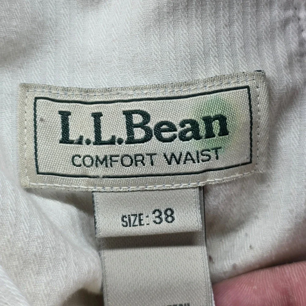 LL Bean Comfort‎ Waist Corduroy Pants Men 38 Red/Orange Pleated Casual